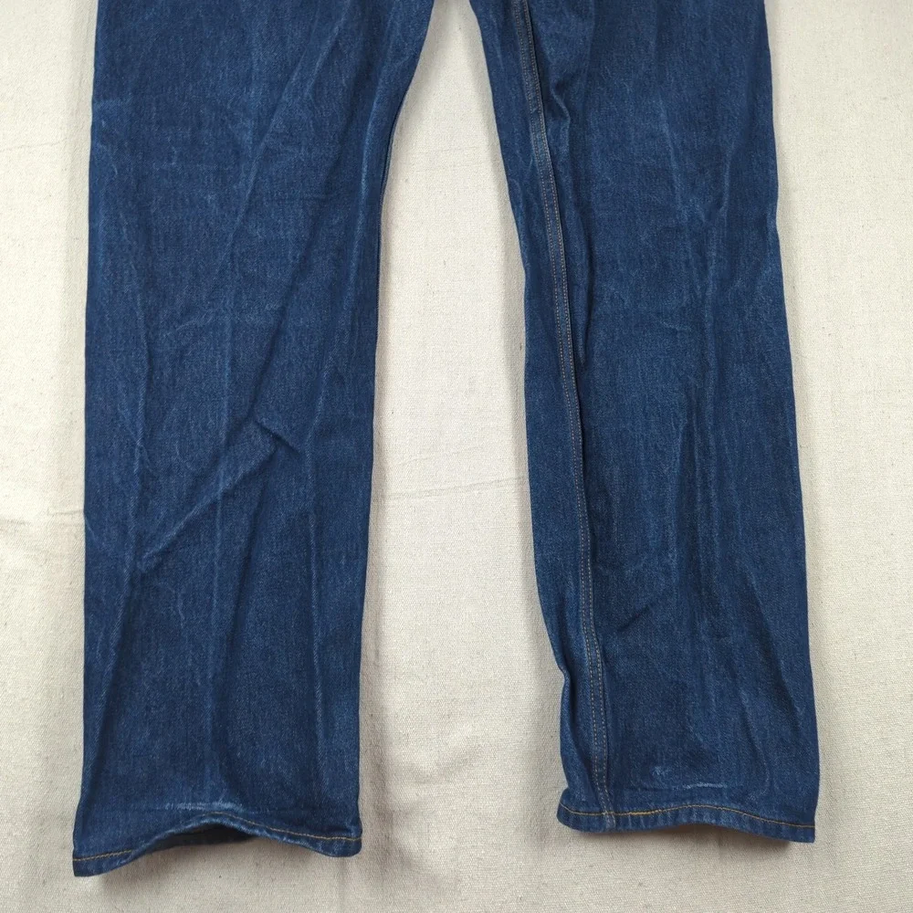 Levis 501 Jeans  Mens 38x32 Blue Button Fly Western Faded Classic American Hem